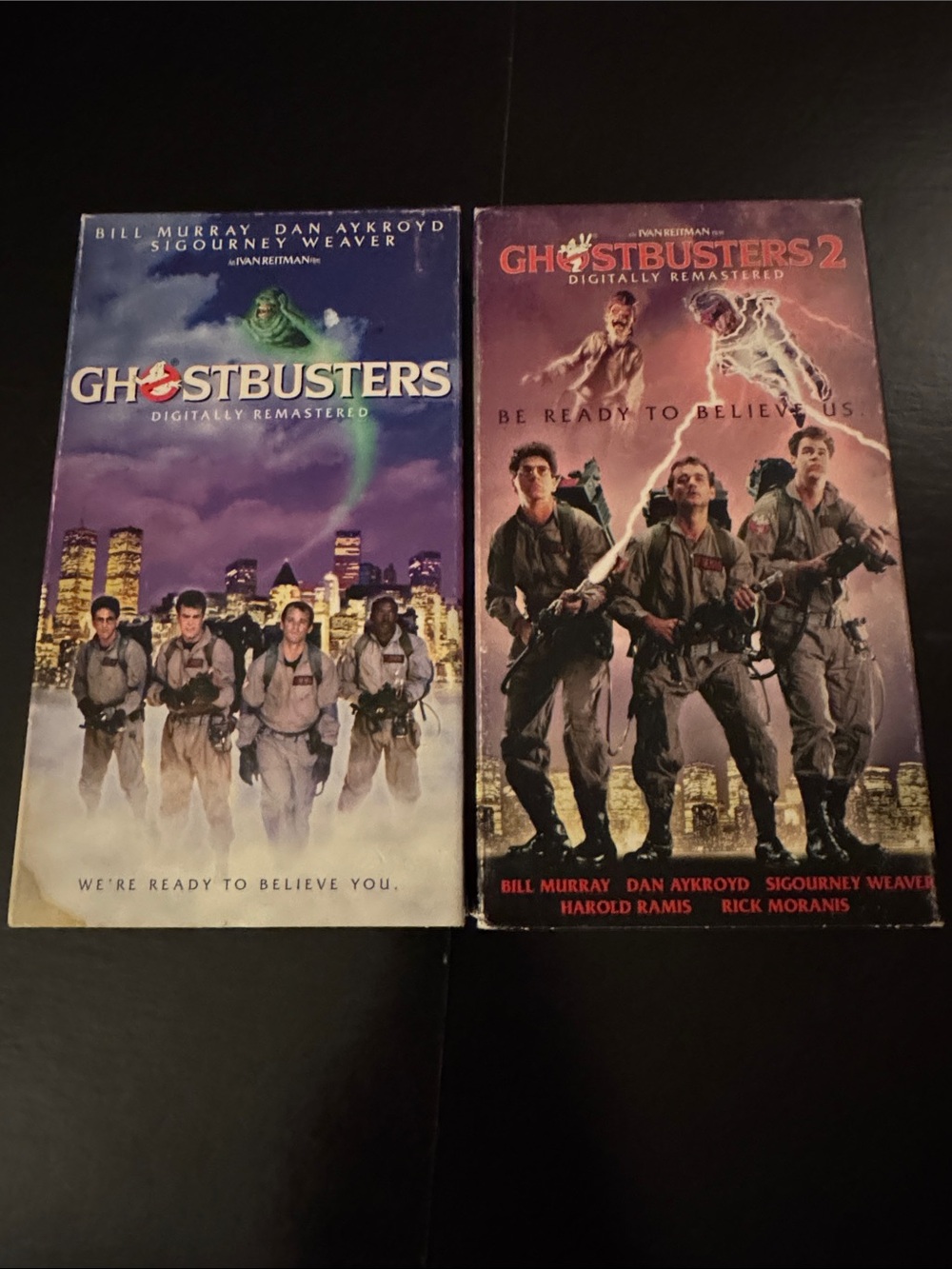 Ghostbusters / Ghostbusters 2 Digitally Remastered VHS 📼 Set - tested approved.